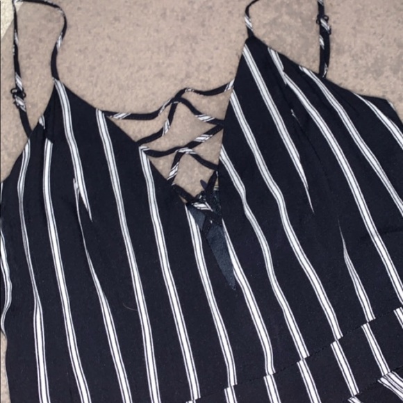 gorgeous blue with white stripes romper/dress - Picture 5 of 5
